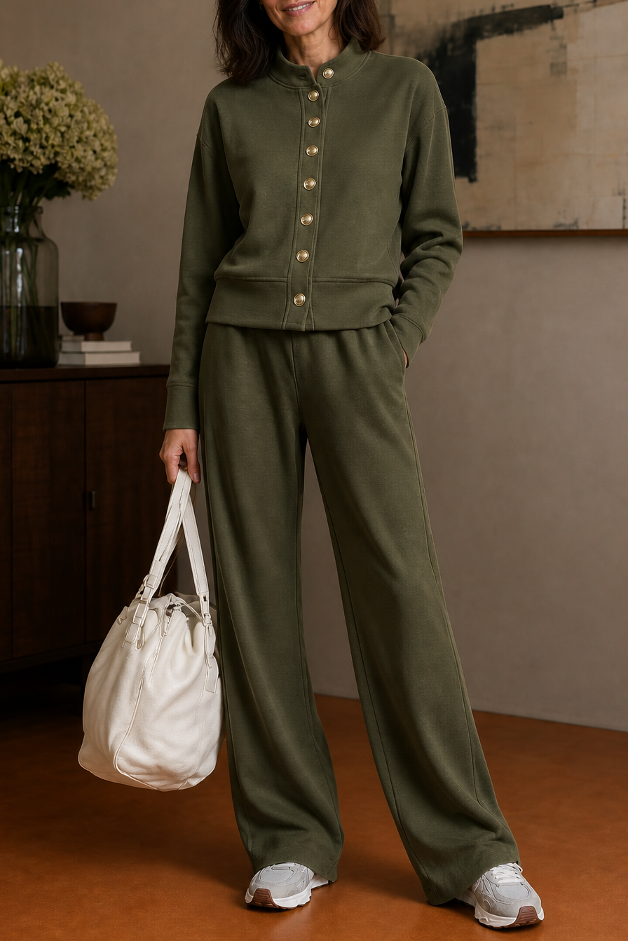 Perrine | Women’s Button Up Cardigan Lounge Set