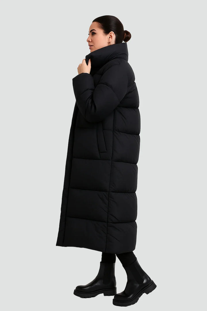 Signe | Women’s Hooded Long Quilted Puffer Coat