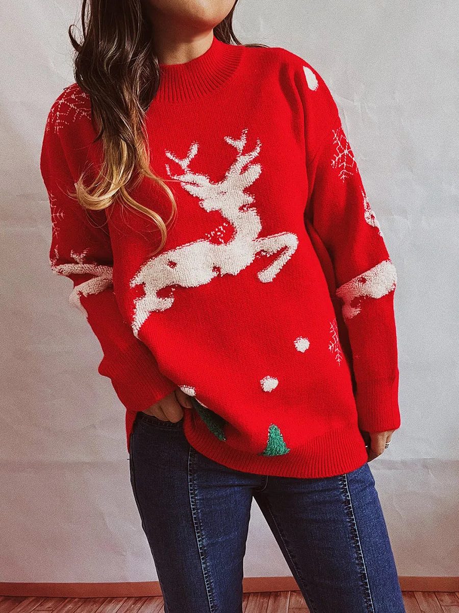 Holly | Women’s Cute Christmas Snowflake Sweater